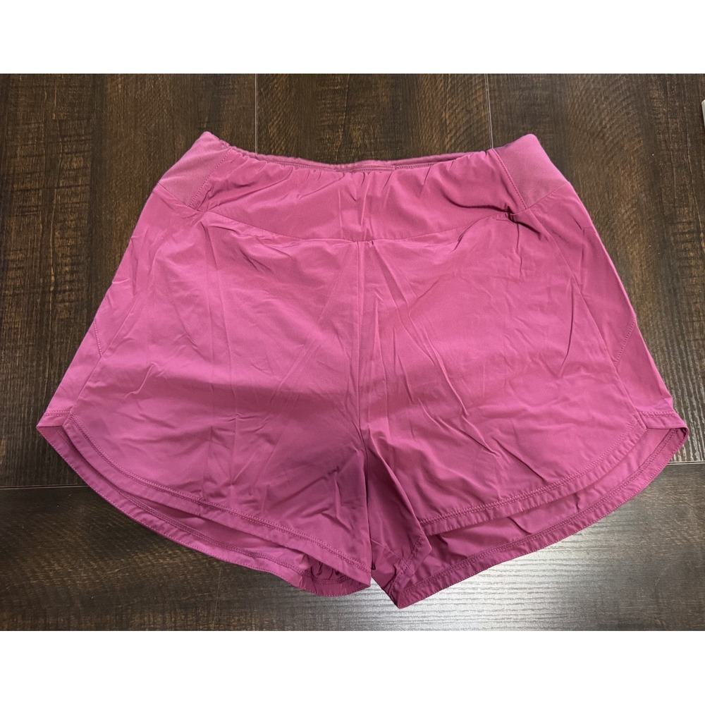 Nike Womens Dri Fit Training High Waist Lined Running Shorts Berry DX6018-653 M